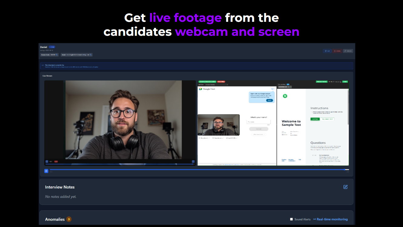 Real-time Web Dashboard